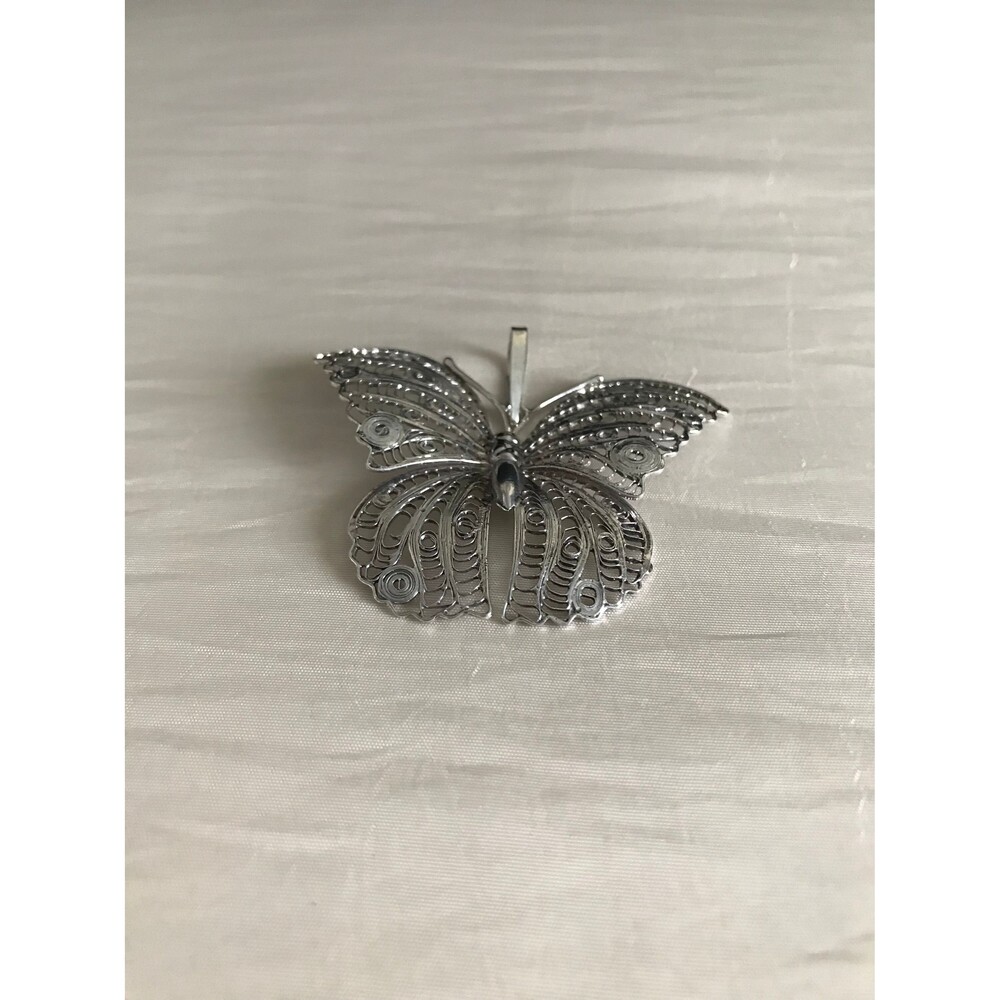 Silver Butterfly Pendant
